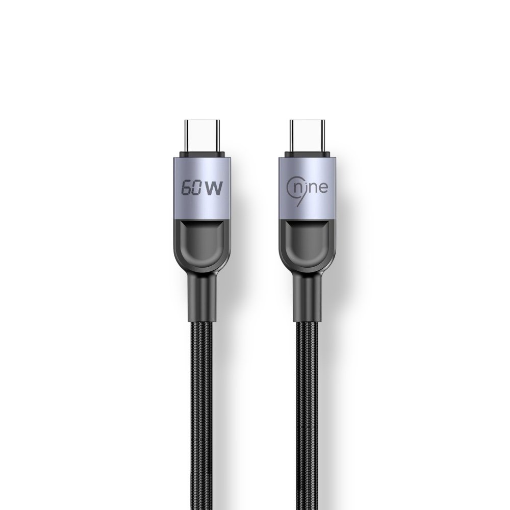 كابل شحن سريع C - C بقوة 60 واط من ناين - Nine 60W C-C Fast Charging Cable